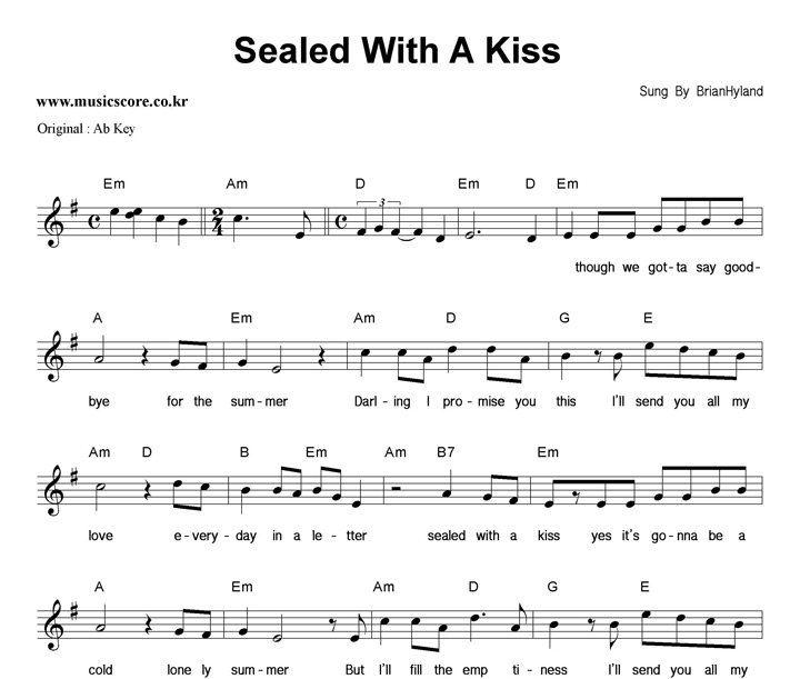 Brian Hyland Sealed With A Kiss  GŰ Ǻ