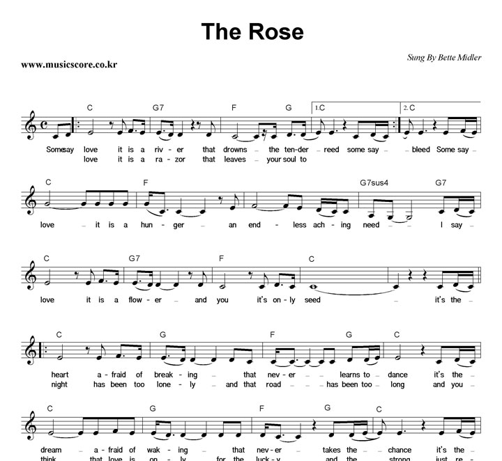 Bette Midler The Rose Ǻ