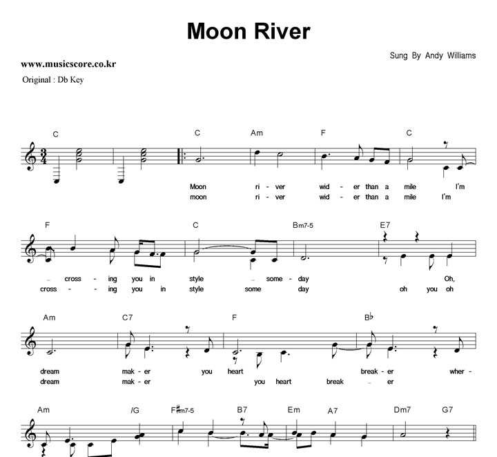 Andy Williams Moon River  CŰ Ǻ