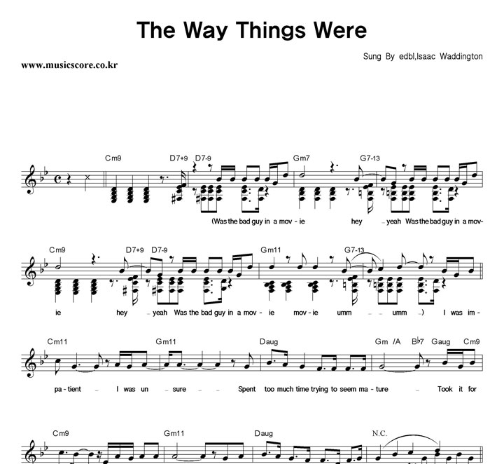 edbl, Isaac Waddington The Way Things Were Ǻ