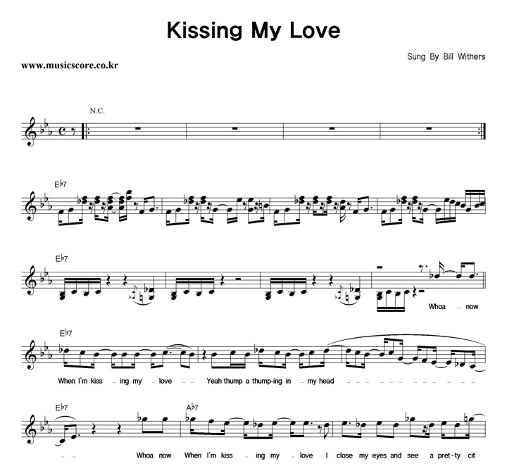 Bill Withers Kissing My Love Ǻ