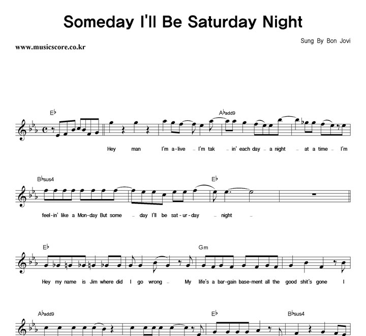 Bon Jovi Someday I'll Be Saturday Night Ǻ