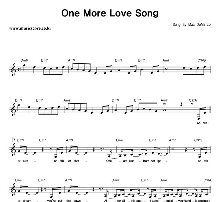 Mac Demarco One More Love Song Ǻ