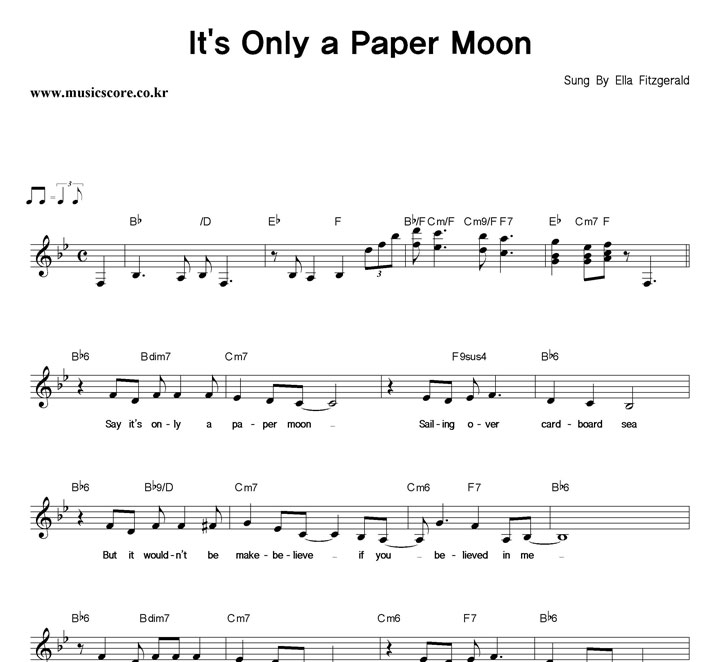 Ella Fitzgerald It's Only A Paper Moon Ǻ