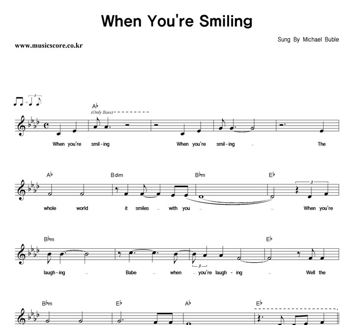 Michael Buble When You're Smiling Ǻ