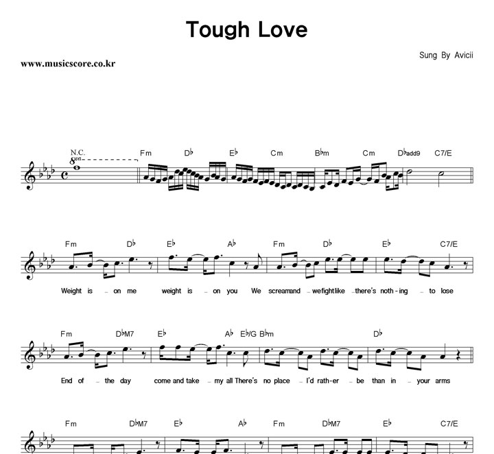 Avicii Tough Love Ǻ