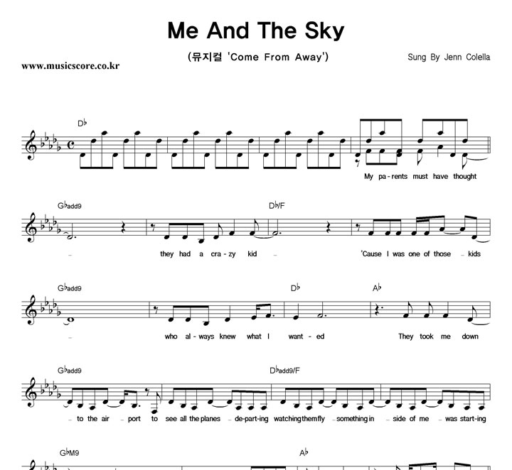 Jenn Colella Me And The Sky Ǻ