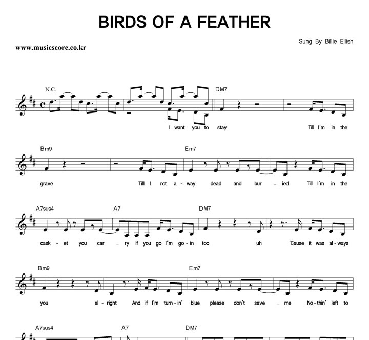 Billie Eilish BIRDS OF A FEATHER Ǻ