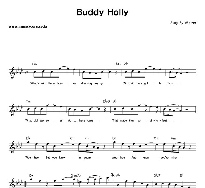 Weezer Buddy Holly Ǻ