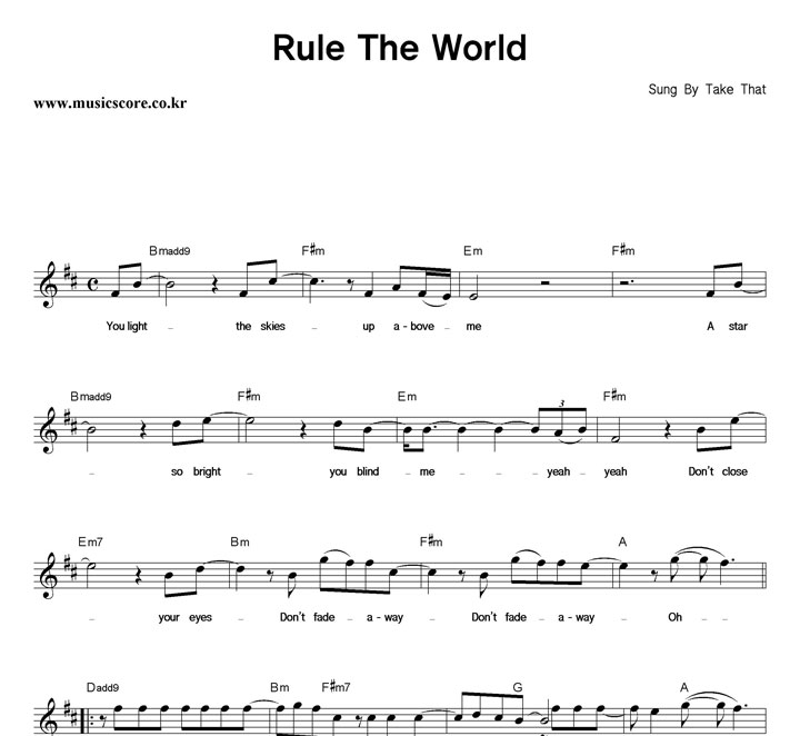 Take That Rule The World Ǻ