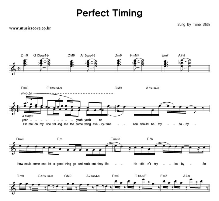 Tone Stith Perfect Timing Ǻ