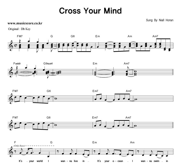 Niall Horan Cross Your Mind  CŰ Ǻ