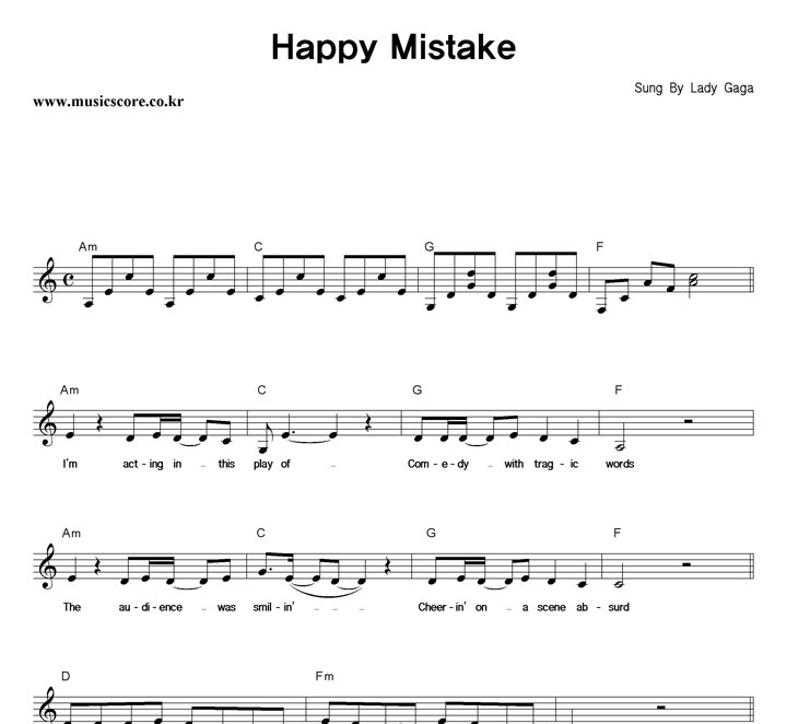 Lady Ga Ga Happy Mistake Ǻ