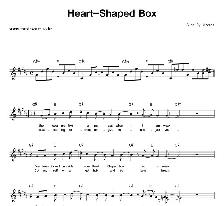 Nirvana Heart-Shaped Box Ǻ