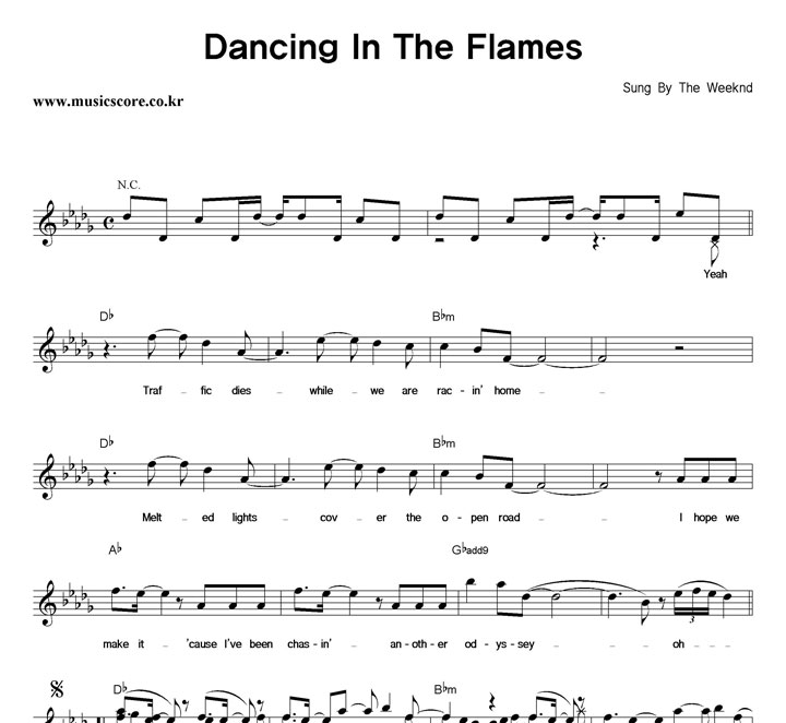 The Weeknd Dancing In The Flames Ǻ