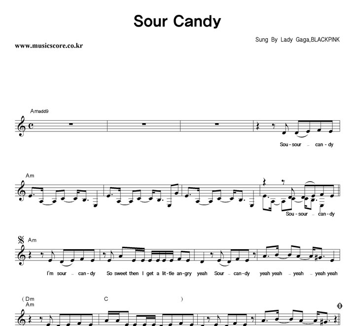 Lady Gaga, BLACKPINK Sour Candy Ǻ