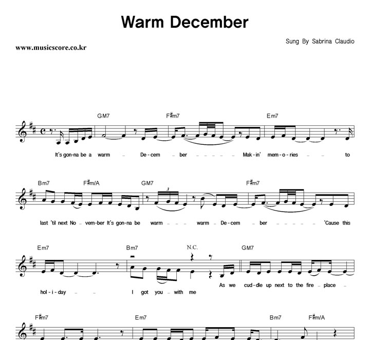 Sabrina Claudio Warm December Ǻ