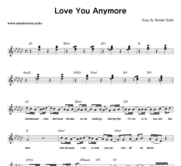 Michael Buble Love You Anymore Ǻ