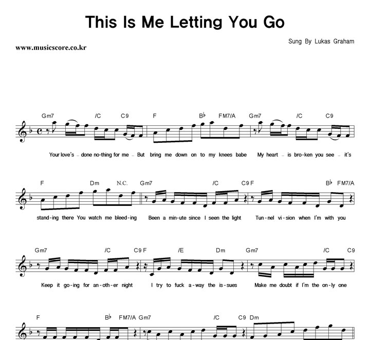 Lukas Graham This Is Me Letting You Go Ǻ