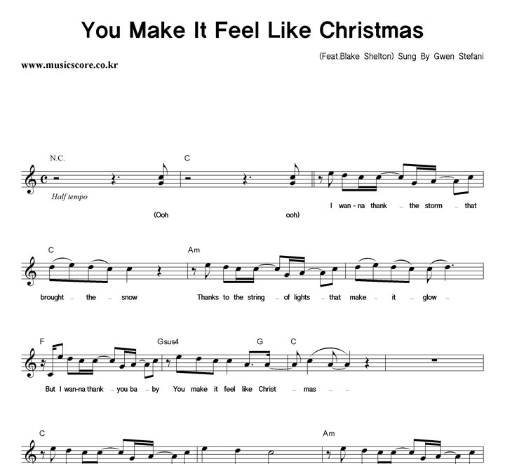 Gwen Stefani You Make It Feel Like Christmas Ǻ