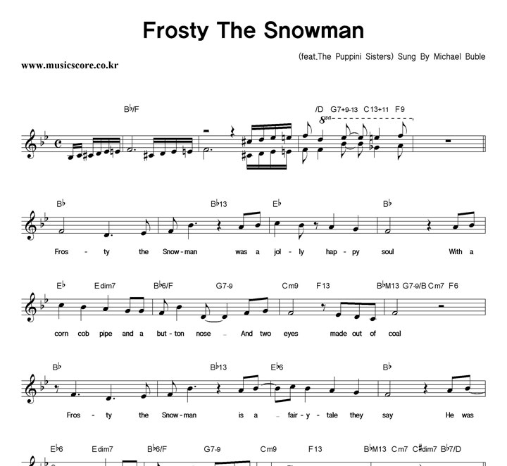 Michael Buble Frosty The Snowman Ǻ