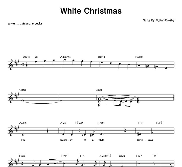 V(), Bing Crosby White Christmas Ǻ