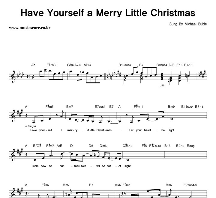 Michael Buble Have Yourself A Merry Little Christmas Ǻ