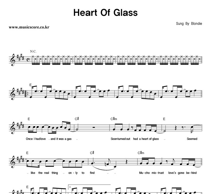 Blondie Heart Of Glass Ǻ