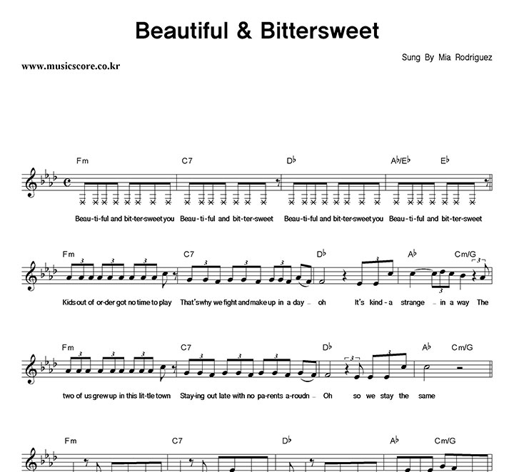 Mia Rodriguez Beautiful & Bittersweet Ǻ