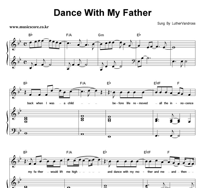 Luther Vandross Dance With My Father ǾƳ Ǻ