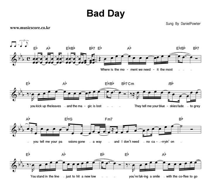 Daniel Powter Bad Day Ǻ