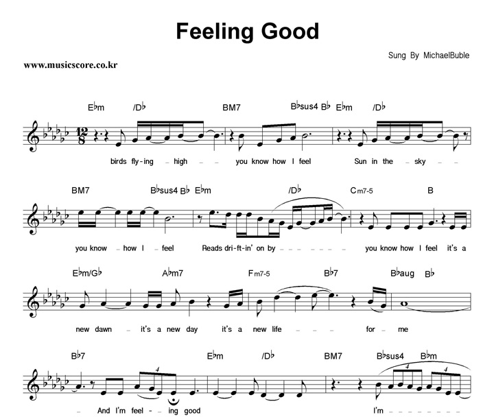Michael Buble Feeling Good Ǻ