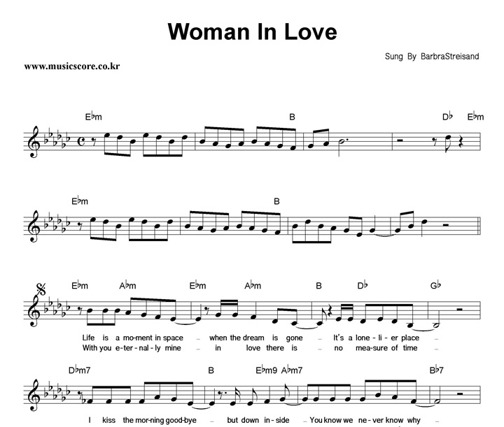 Barbra Streisand Woman In Love Ǻ