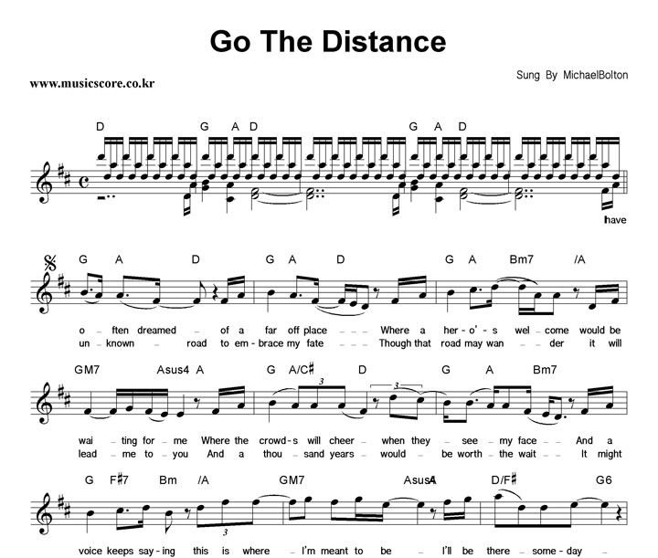 Michael Bolton Go The Distance Ǻ