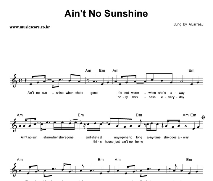 Al Jarreau Ain't No Sunshine Ǻ