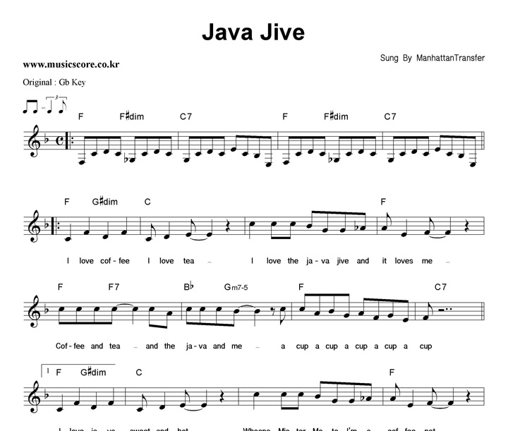 Manhattan Transfer Java Jive  FŰ Ǻ