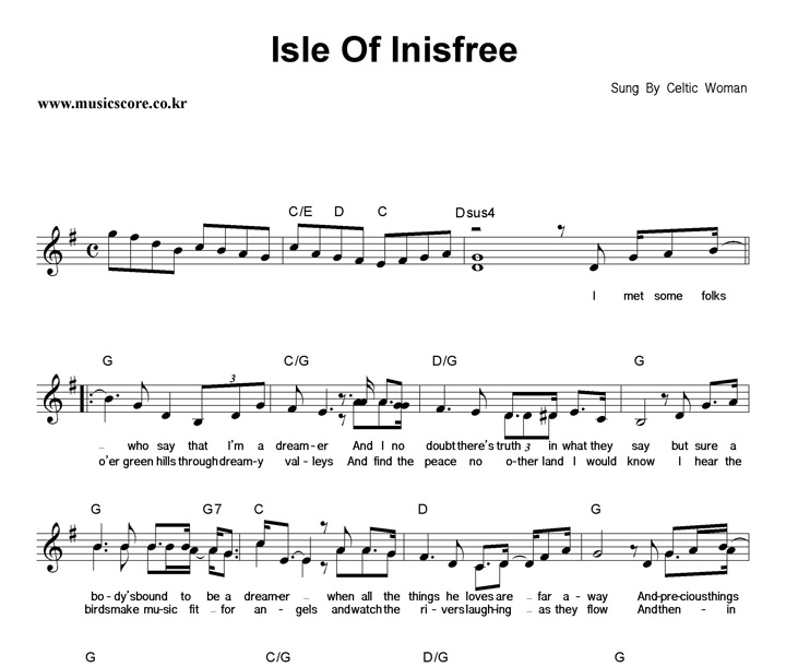 Celtic Woman Isle Of Inisfree Ǻ