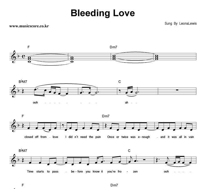 Leona Lewis Bleeding Love Ǻ