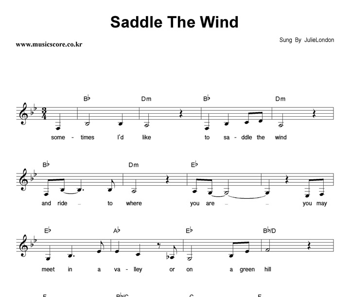 Julie London Saddle The Wind Ǻ