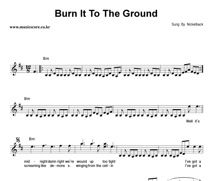 Nickelback Burn It To The Ground Ǻ