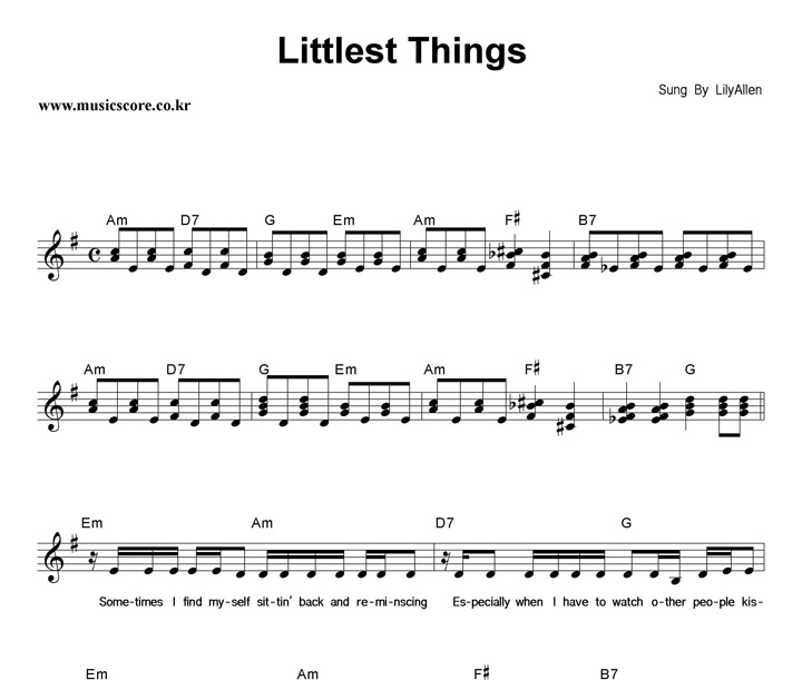 Lily Allen Littlest Things Ǻ