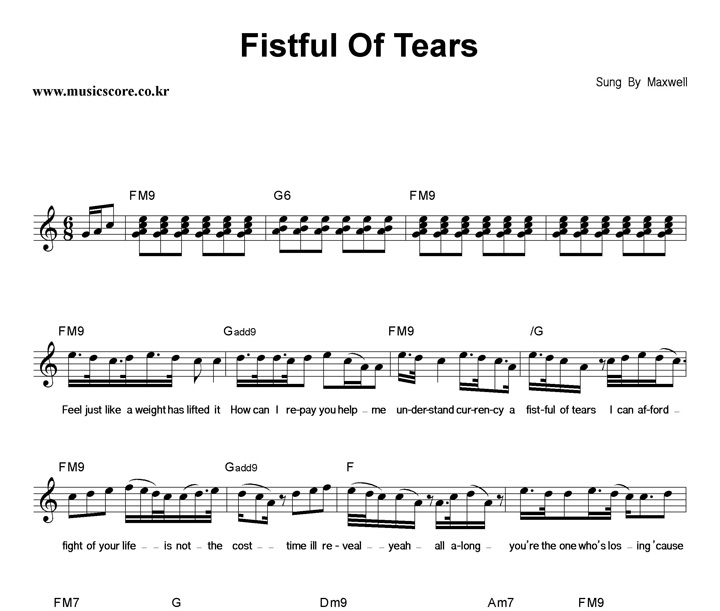 Maxwell Fistful Of Tears Ǻ