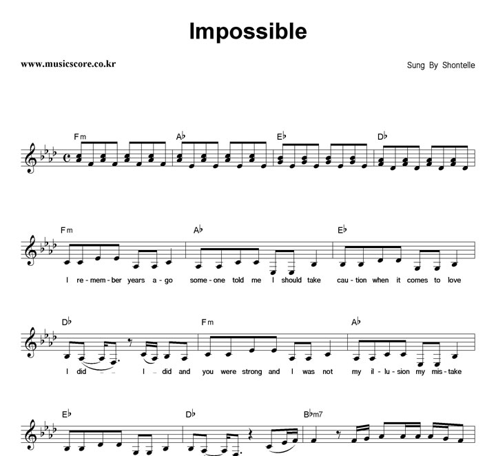 Shontelle Impossible Ǻ