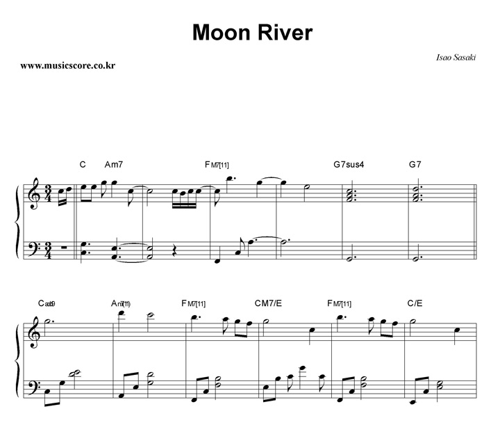 Isao Sasaki Moon River ǾƳ Ǻ