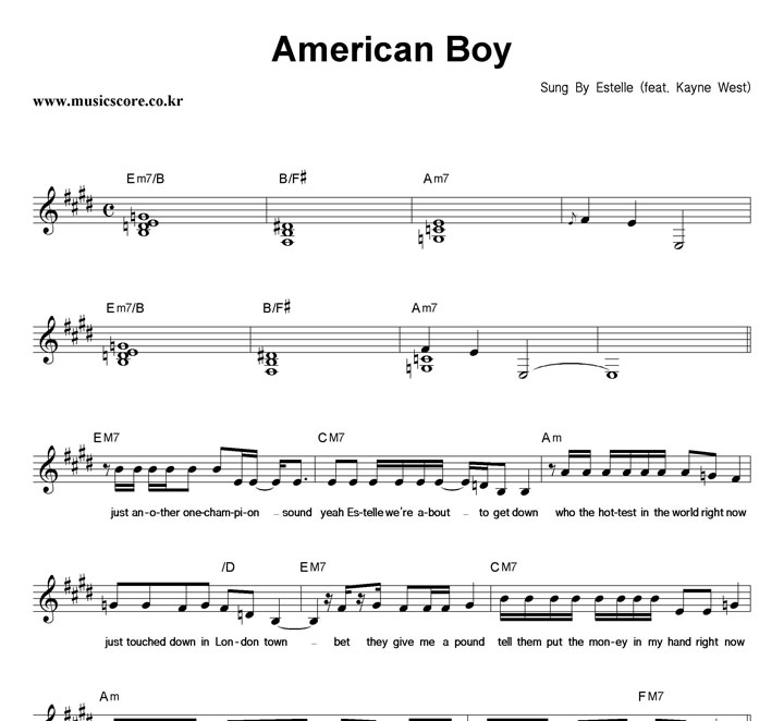 Estelle American Boy Ǻ