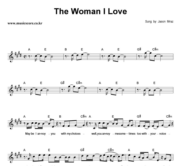 Jason Mraz The Woman I Love Ǻ