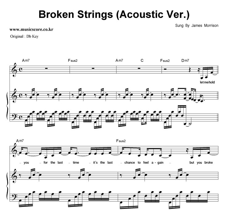 James Morrison Broken Strings (Acoustic Ver.)  CŰ ǾƳ Ǻ