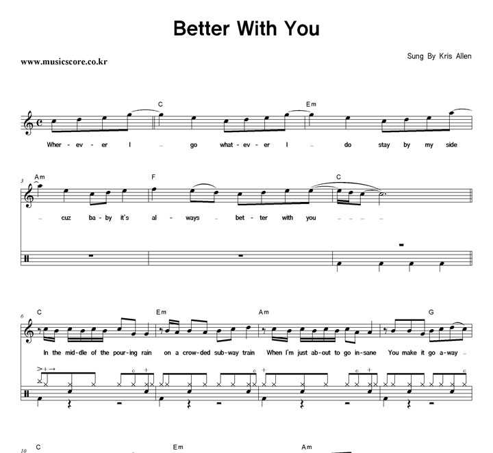 Kris Allen Better With You  巳 Ǻ