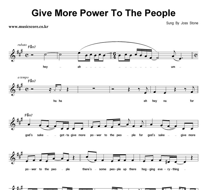 Joss Stone Give More Power To The People Ǻ