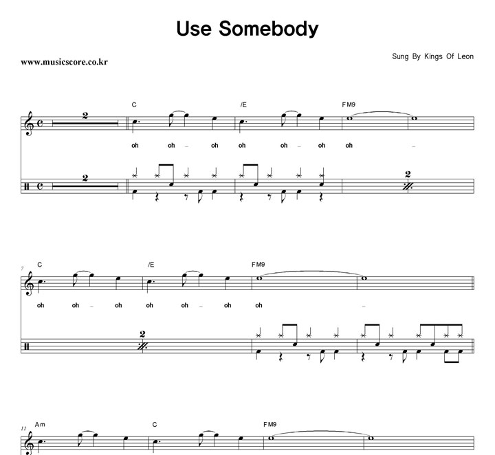 Kings Of Leon Use Somebody  巳 Ǻ